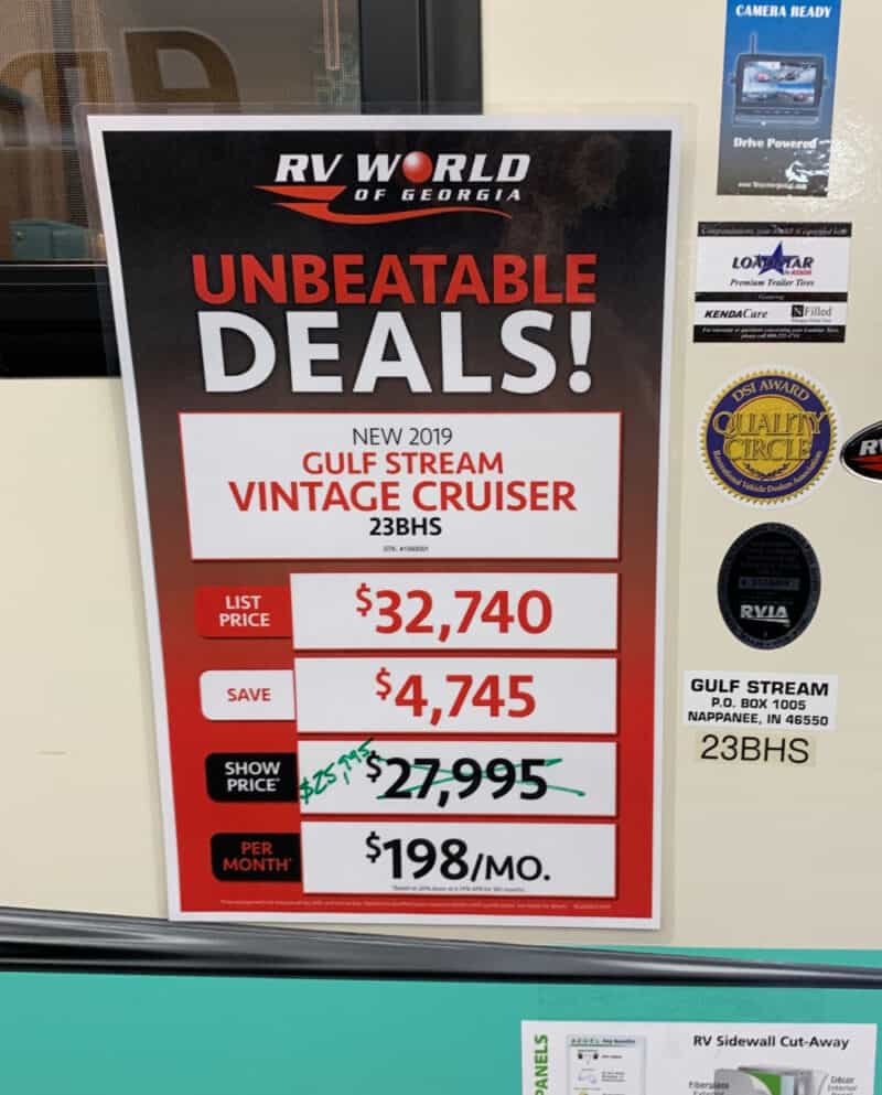 Negotiating the Best Deal on a New Camper