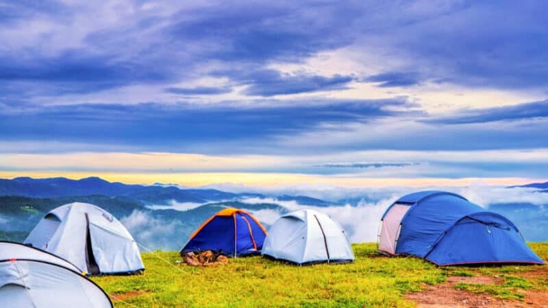 Camping on a Budget Tents RVs Rentals
